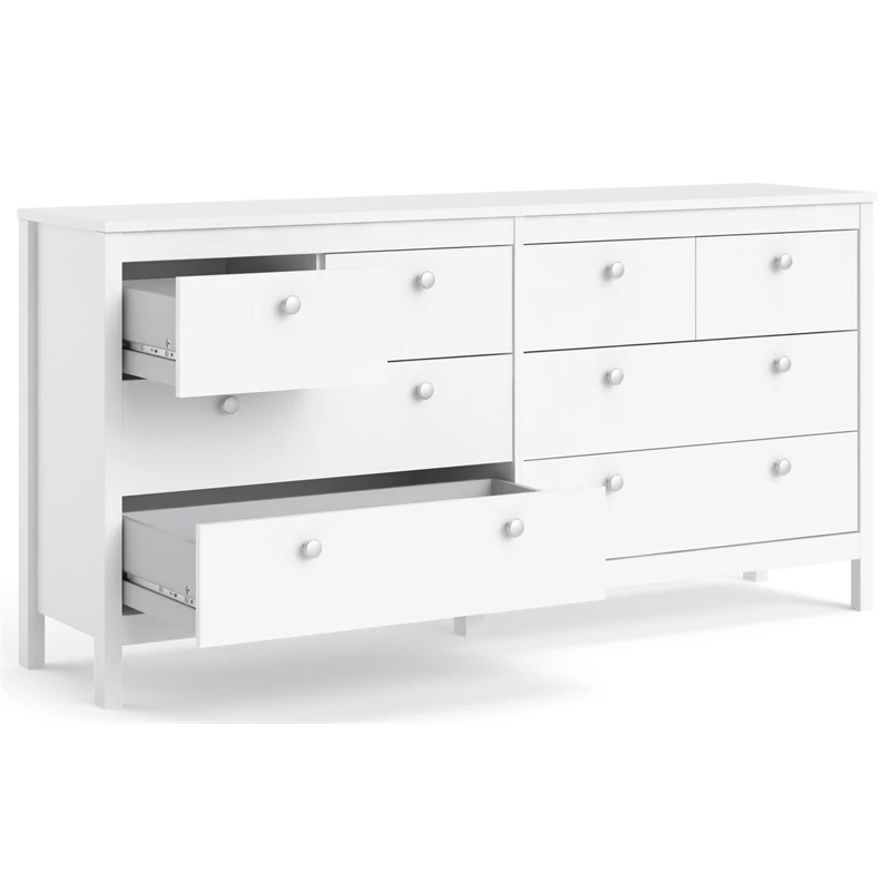 Buy ๐ Tvilum Madrid 8 Drawer Double ๐ Dresser In White โ - Image 6