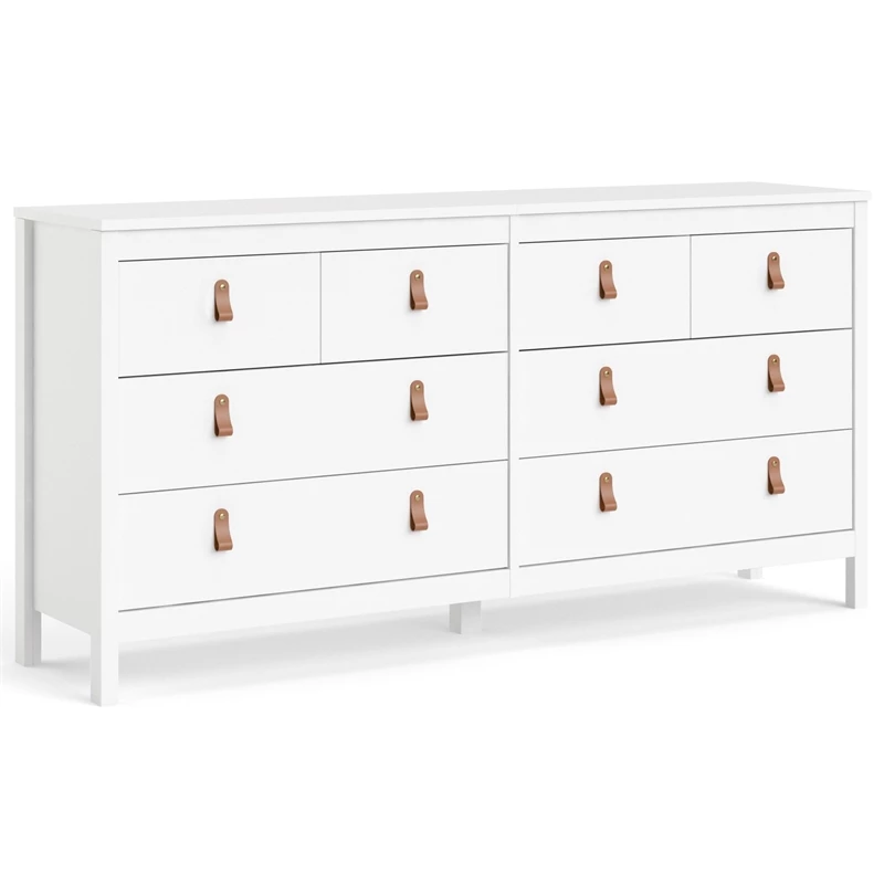 Buy ๐ Tvilum Madrid 8 Drawer Double ๐ Dresser In White โ