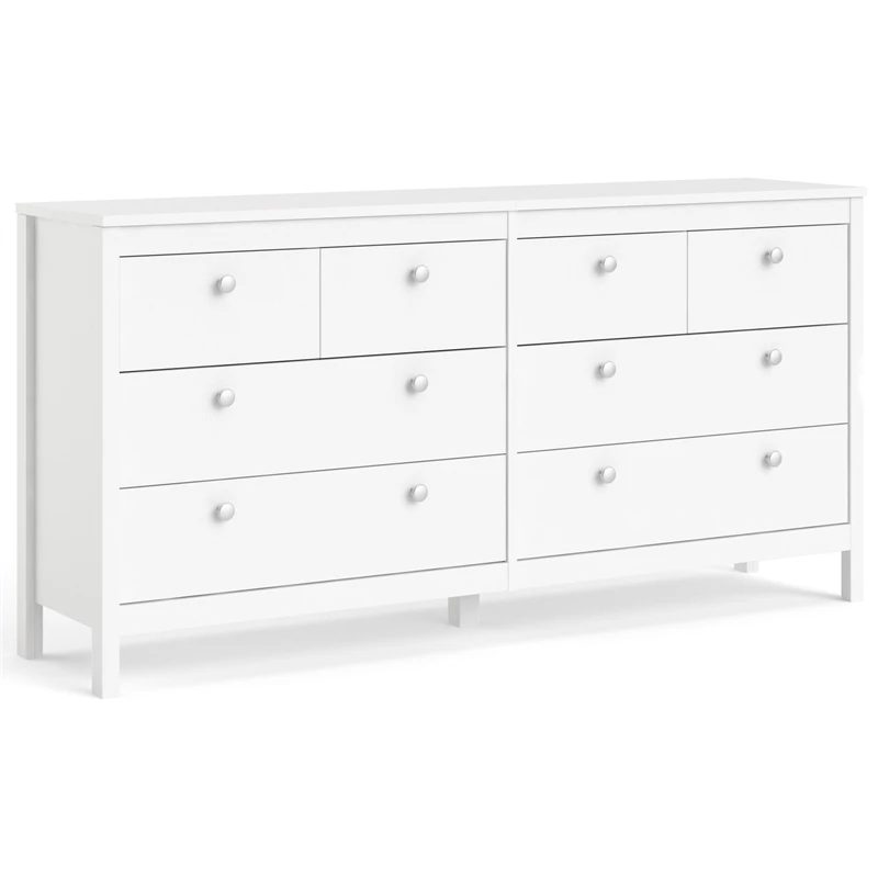 Buy ๐ Tvilum Madrid 8 Drawer Double ๐ Dresser In White โ - Image 7