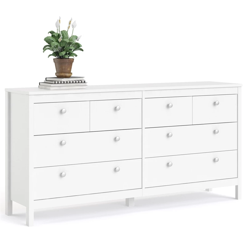 Buy ๐ Tvilum Madrid 8 Drawer Double ๐ Dresser In White โ - Image 10