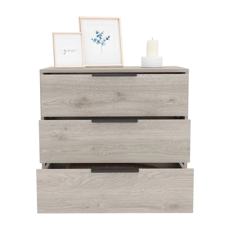 Hot Sale 😍 Tuhome Furniture TUHOME Kaia 3 Drawers 👗 Dresser - Gray Engineered Wood - For Bedroom ❤️ - Image 5