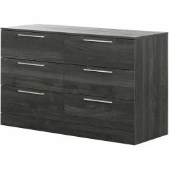 Cheap ๐ฏ Pemberly Row Traditional 6 Drawer Double ๐ Dresser In Gray Oak ๐ฅ
