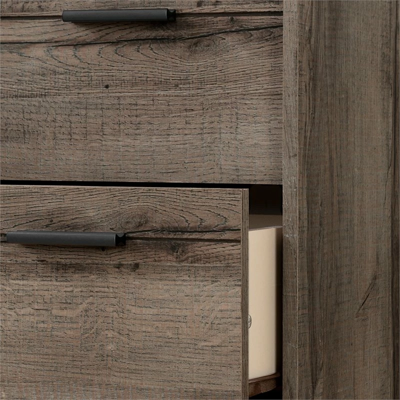 Buy โค๏ธ Pemberly Row Mid-Century 6 Drawer Double ๐ Dresser In Fall Oak ๐งจ - Image 4