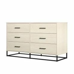 Cheap ๐งจ Ameriwood Home Novogratz Kelly 6 Drawer ๐ Dresser In Ivory Oak โ๏ธ