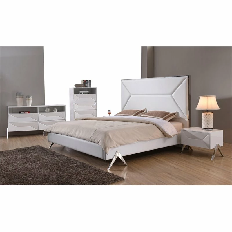 Flash Sale ๐ Limari Home Candid Modern MDF Wood And Stainless Steel Bedroom ๐ Dresser In White ๐ - Image 7