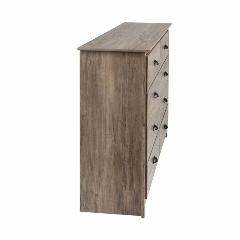 Discount 👏 Prepac Salt Spring 8-Drawer Transitional Composite Wood 👗 Dresser In Drifted Gray 👏 - Image 5