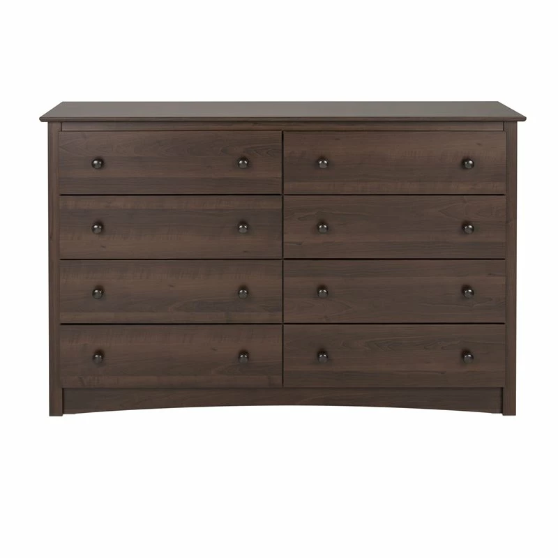 Budget 🥰 Prepac Fremont 8-Drawer Transitional Composite Wood 👗 Dresser In Espresso 😀 - Image 4