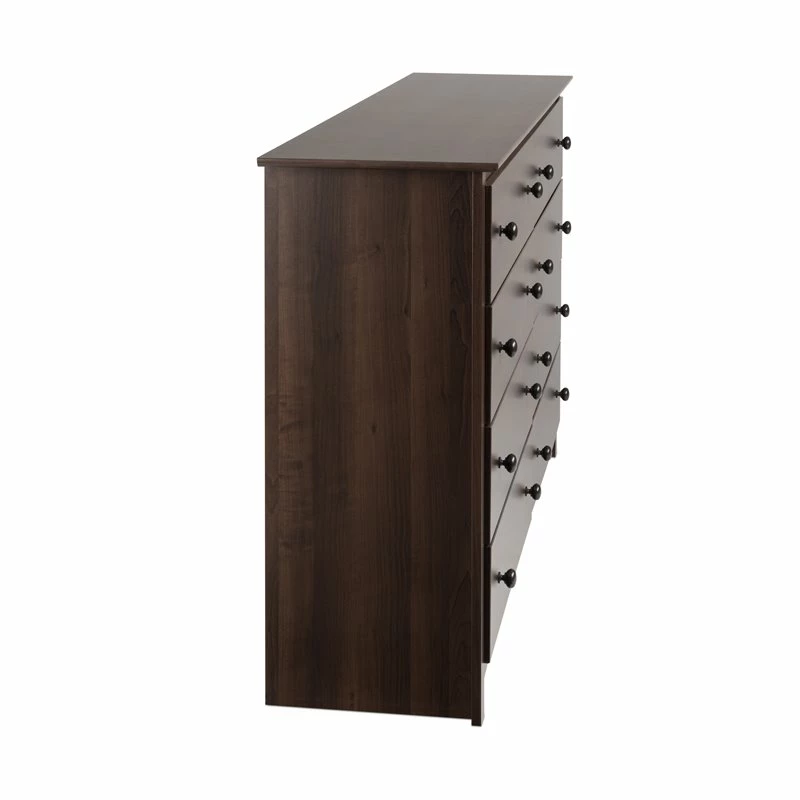 Budget 🥰 Prepac Fremont 8-Drawer Transitional Composite Wood 👗 Dresser In Espresso 😀 - Image 5