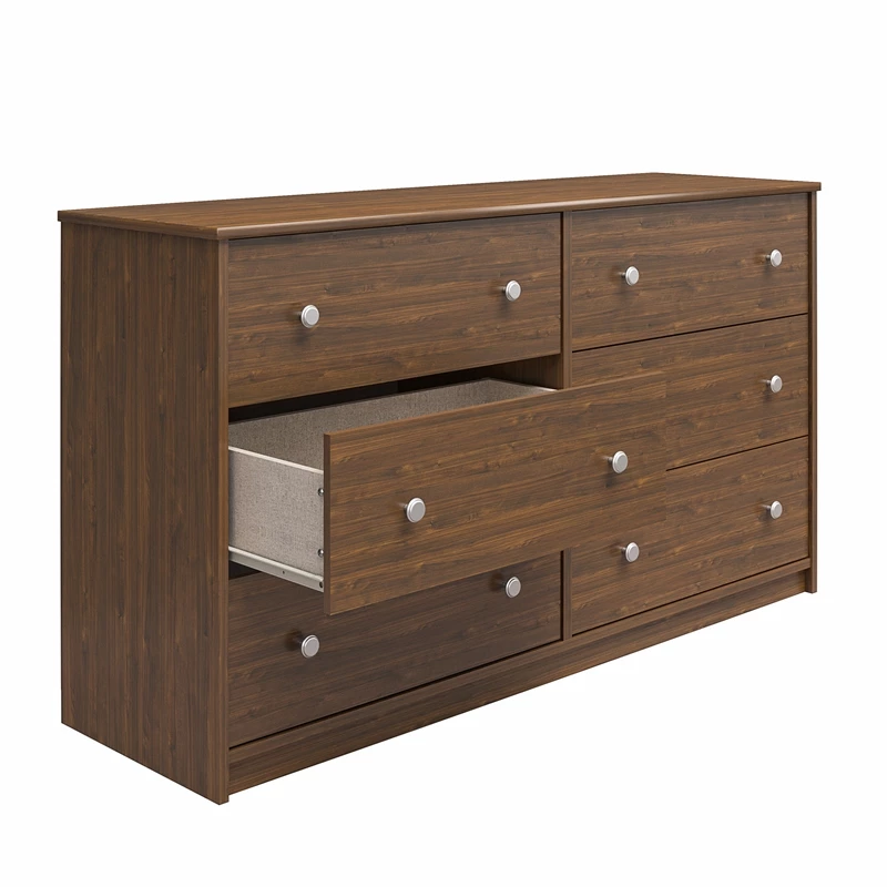 Brand new โ๏ธ Ameriwood Home Ellwyn 6 Drawer Wide ๐ Dresser In Walnut ๐ - Image 5