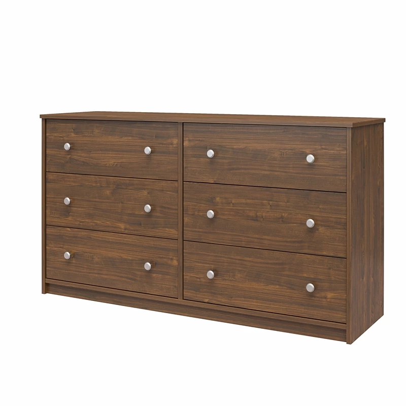 Brand new โ๏ธ Ameriwood Home Ellwyn 6 Drawer Wide ๐ Dresser In Walnut ๐