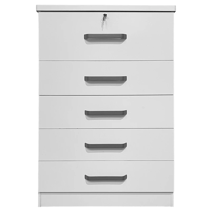Discount 🌟 Better Home Products Xia 5 Drawer Chest Of Drawers In White 👏 - Image 4