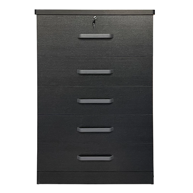 Brand new ๐ฅฐ Better Home Products Xia 5 Drawer Chest Of Drawers In Black Silver ๐งจ - Image 4