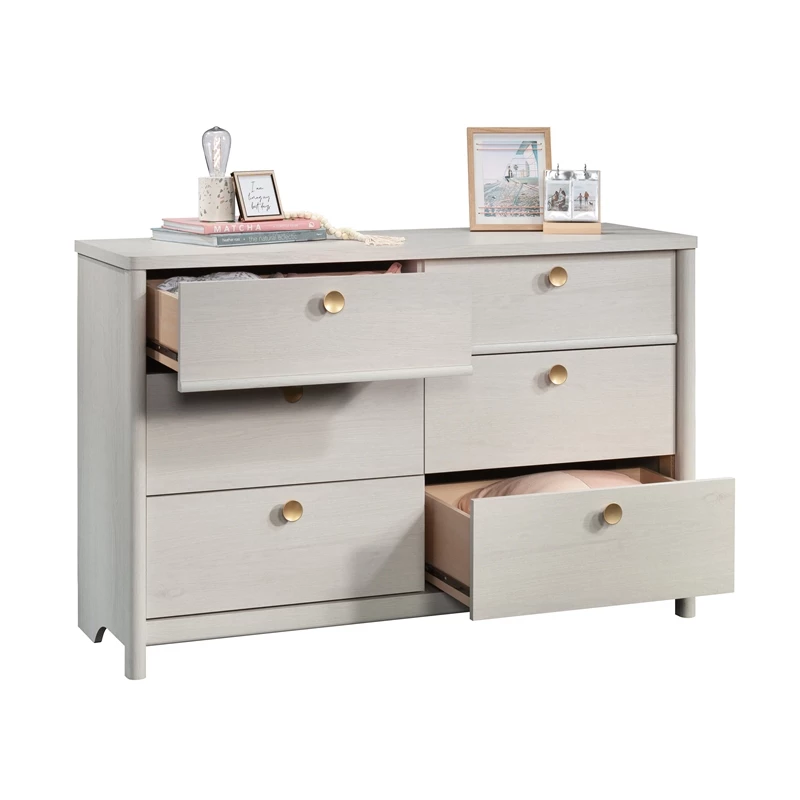 Top 10 ⭐ Sauder Dover Edge 6-Drawer Engineered Wood 👗 Dresser In Glacier Oak Finish 😉 - Image 4