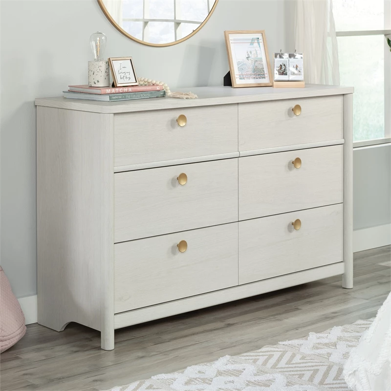 Top 10 ⭐ Sauder Dover Edge 6-Drawer Engineered Wood 👗 Dresser In Glacier Oak Finish 😉 - Image 5
