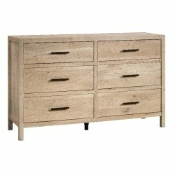 Hot Sale 😉 Sauder Pacific View Engineered Wood Metal And Plastic 👗 Dresser In Prime Oak 💯