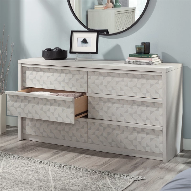 Brand new 🤩 Sauder Harvey Park Engineered Wood 👗 Dresser In Glacier Oak Finish ⭐ - Image 6