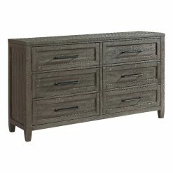 Discount 🛒 Martin Svensson Home Napa Solid Wood 6 Drawer Gray 👗 Dresser 🎉