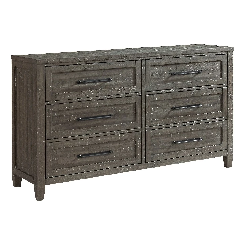Discount ๐ Martin Svensson Home Napa Solid Wood 6 Drawer Gray ๐ Dresser ๐