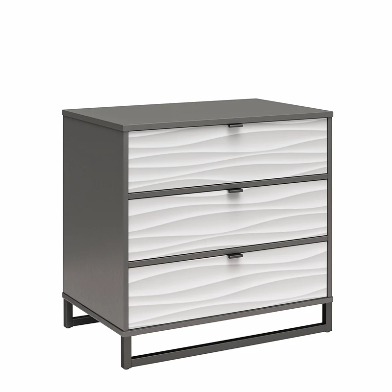 Buy 🌟 Ameriwood Home Monterey 3 Drawer 👗 Dresser In Waves With Graphite 😉 - Image 5