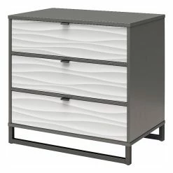 Buy ๐ Ameriwood Home Monterey 3 Drawer ๐ Dresser In Waves With Graphite ๐