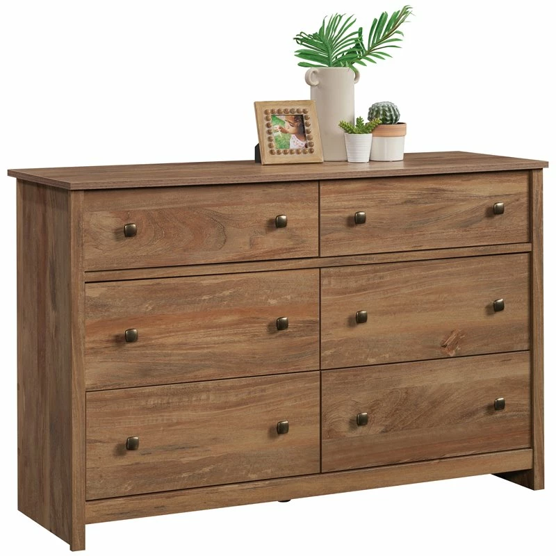 Cheapest ๐งจ Pemberly Row 6 Drawer 50.5" Wooden ๐ Dresser In Sindoori Maple ๐ - Image 3