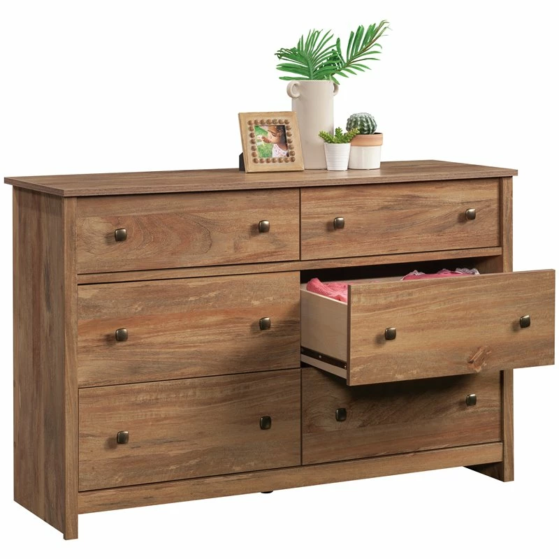 Cheapest ๐งจ Pemberly Row 6 Drawer 50.5" Wooden ๐ Dresser In Sindoori Maple ๐ - Image 4