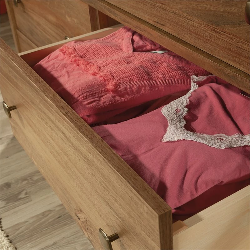 Cheapest ๐งจ Pemberly Row 6 Drawer 50.5" Wooden ๐ Dresser In Sindoori Maple ๐ - Image 7