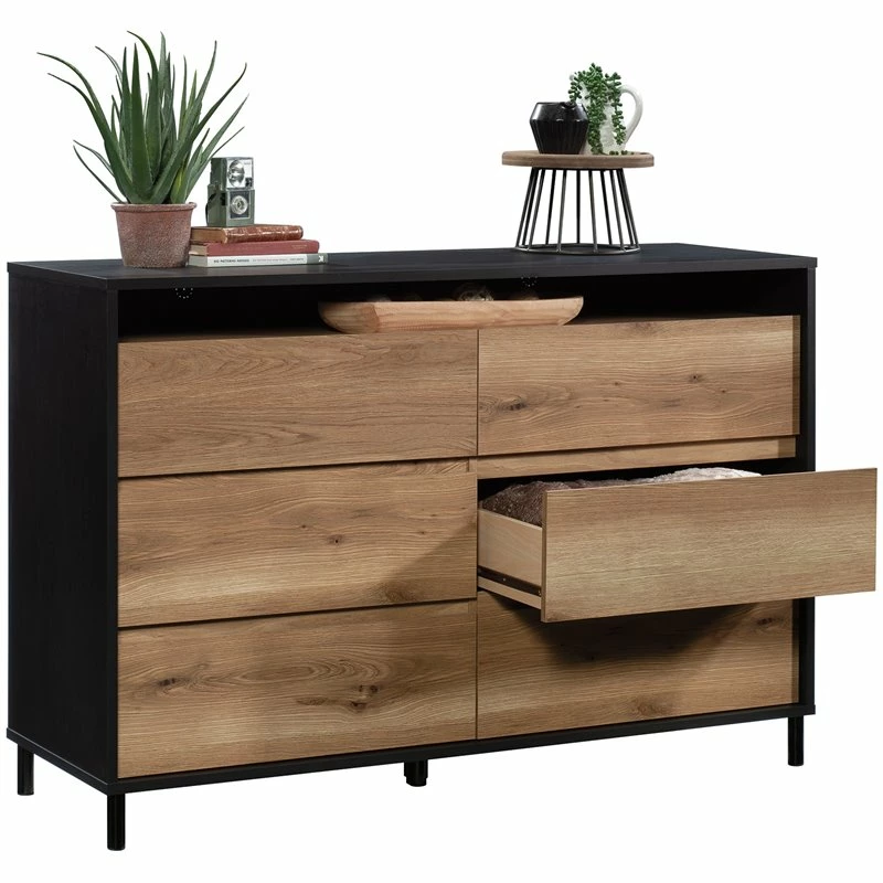 Best deal ๐ Pemberly Row Engineered Wood 6-Drawer ๐ Dresser In Raven Oak ๐คฉ - Image 7