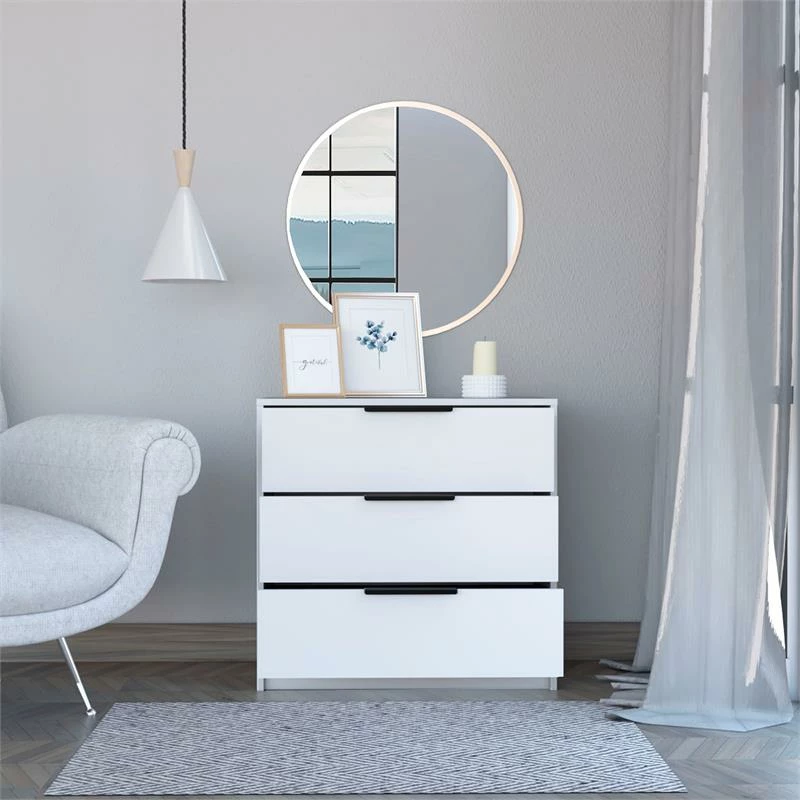 Top 10 ๐ Home Square 2-Piece Set With 3 Drawers ๐ Dresser And Night Stand In White ๐ - Image 4