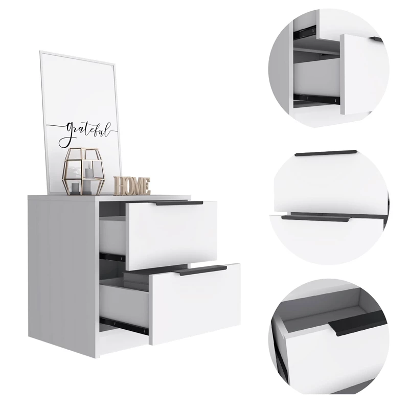Top 10 ๐ Home Square 2-Piece Set With 3 Drawers ๐ Dresser And Night Stand In White ๐ - Image 9