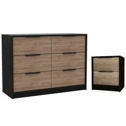Cheapest 🔥 Home Square 2-Piece Set With 4 Drawer 👗 Dresser And 2 Drawer Night Stand 🤩