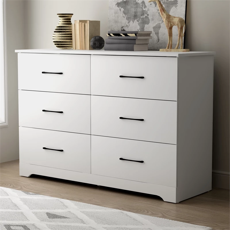 Cheap 😍 Galano Darsh 6-Drawer Matte White 👗 Dresser With Ultra Fast Assembly 🌟 - Image 2