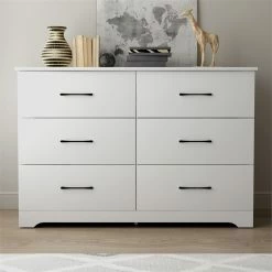 Cheap ๐ Galano Darsh 6-Drawer Matte White ๐ Dresser With Ultra Fast Assembly ๐