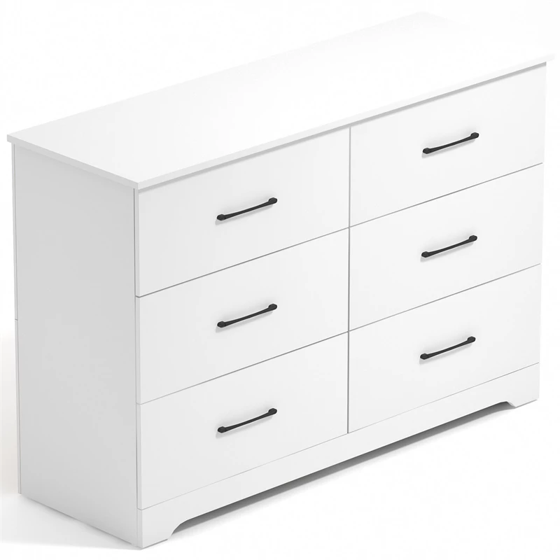 Cheap 😍 Galano Darsh 6-Drawer Matte White 👗 Dresser With Ultra Fast Assembly 🌟 - Image 5