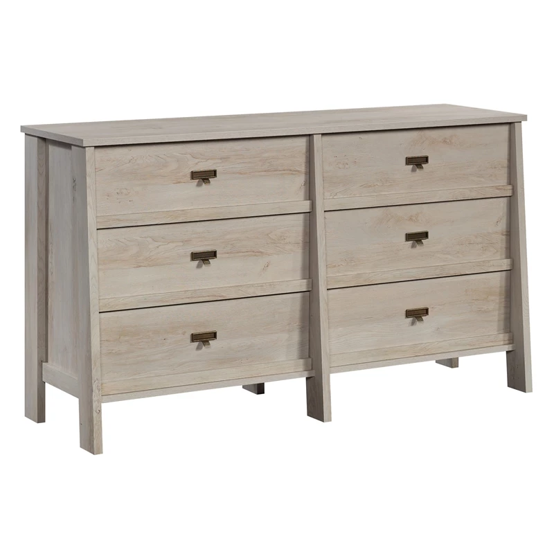 New 😉 Sauder Trestle Engineered Wood 6 Drawer 👗 Dresser In Chalked Chestnut 🌟 - Image 3