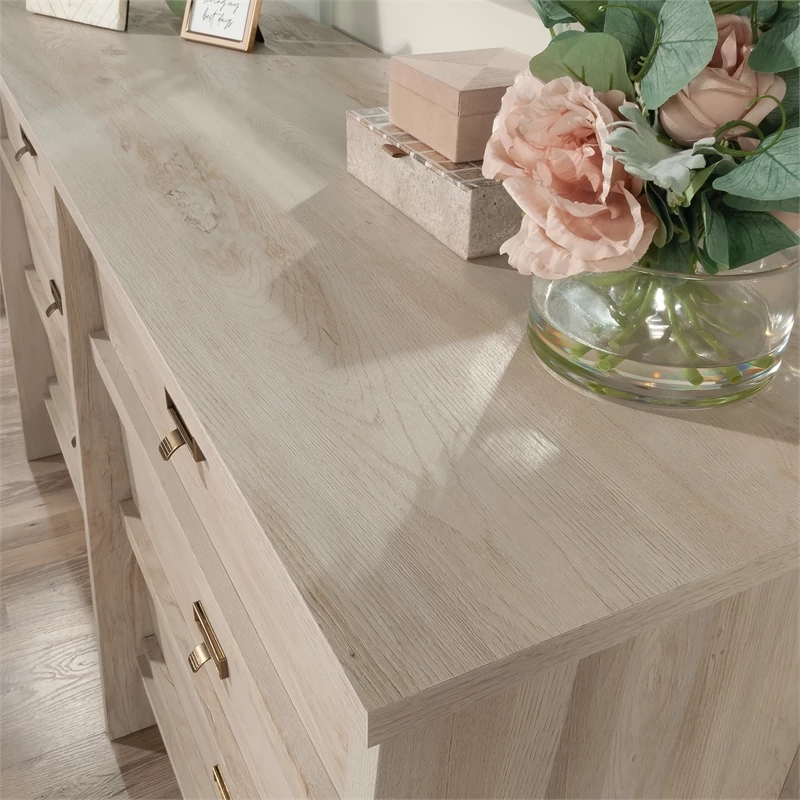 New 😉 Sauder Trestle Engineered Wood 6 Drawer 👗 Dresser In Chalked Chestnut 🌟 - Image 8