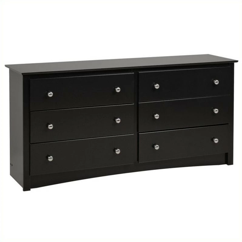 Wholesale ๐ Prepac Sonoma Black 6 Drawer Double ๐ Dresser ๐งจ