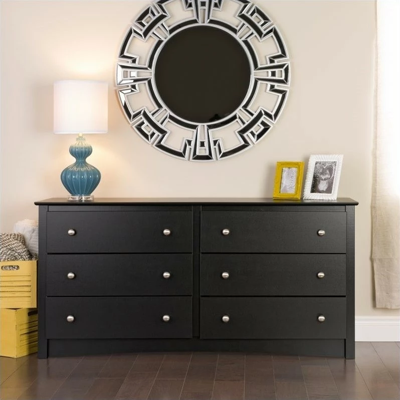 Wholesale ๐ Prepac Sonoma Black 6 Drawer Double ๐ Dresser ๐งจ - Image 4