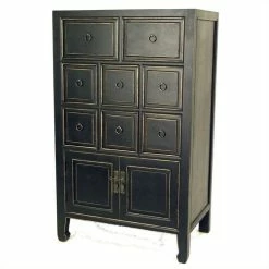 Budget 😀 Wayborn Suchow Accent Chest In Antique Black 😉