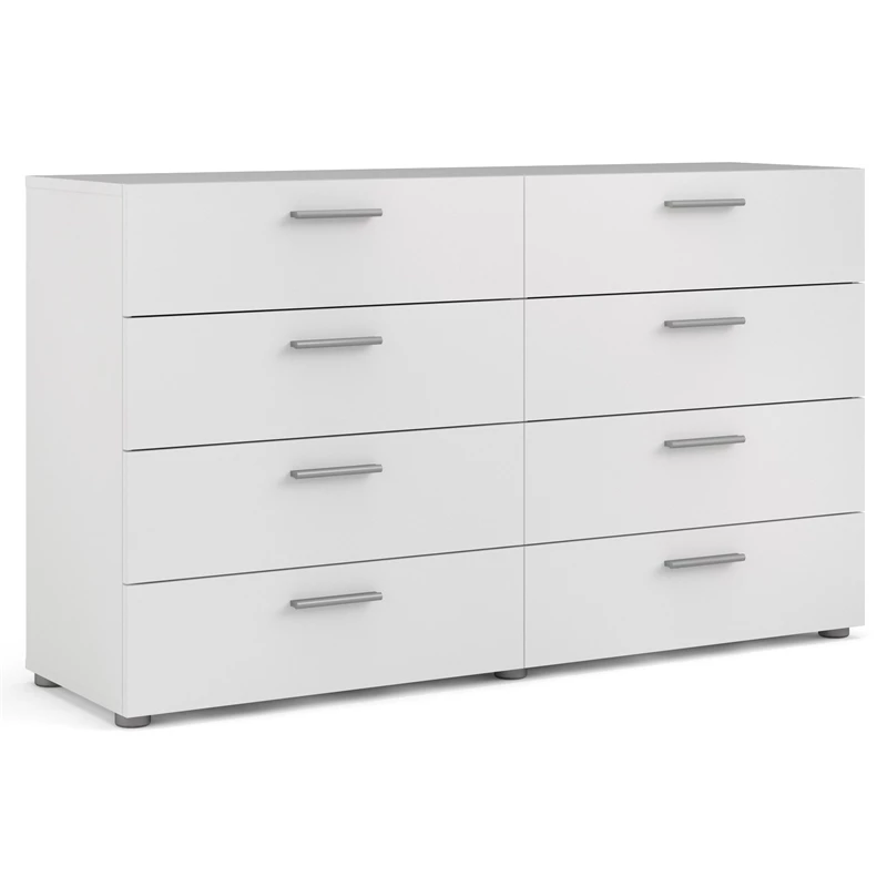 Discount ⌛ Tvilum Austin 8 Drawer Double 👗 Dresser In White 🛒