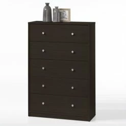 Buy 😉 Tvilum Portland 5 Drawer Chest In Coffee 🌟