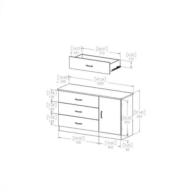 Cheapest 😉 South Shore Libra 👗 Dresser In Pure White ✨ - Image 2