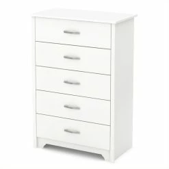 Flash Sale ❤️ South Shore Fusion Five Drawer Chest In Pure White 🤩
